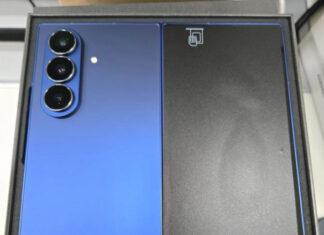 Samsung Galaxy Z Fold 7 впервые засветился на «живых» фото: тоньше, легче и в новом цвете Blue Shadow