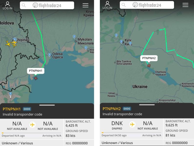 В небе над Украиной летают гражданские самолеты с оскорбительными для Путина кодами PTNPNH