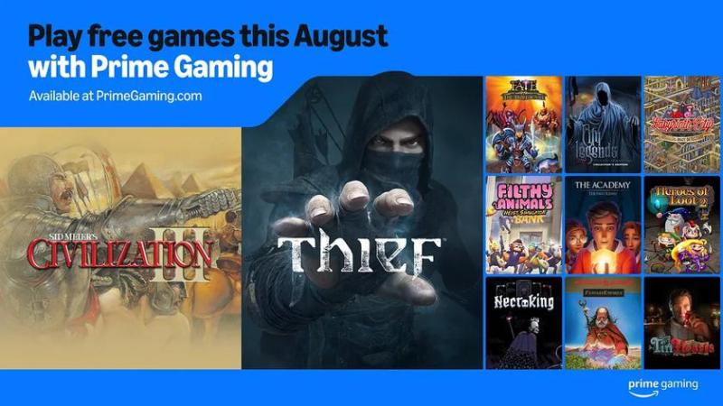 Хедлайнерами новой подборки Amazon Prime Gaming стали Sid Meier's Civilization 3 и Thief (2014)