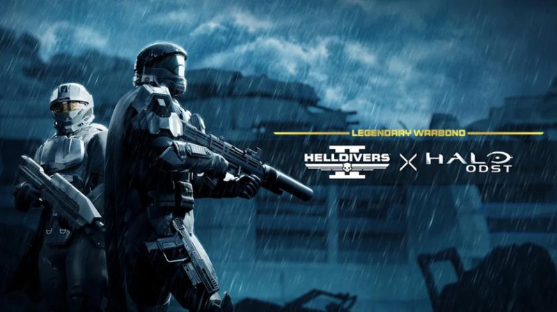 Битва титанов: новый постер ивента Helldivers 2 встречает Halo 3: ODST