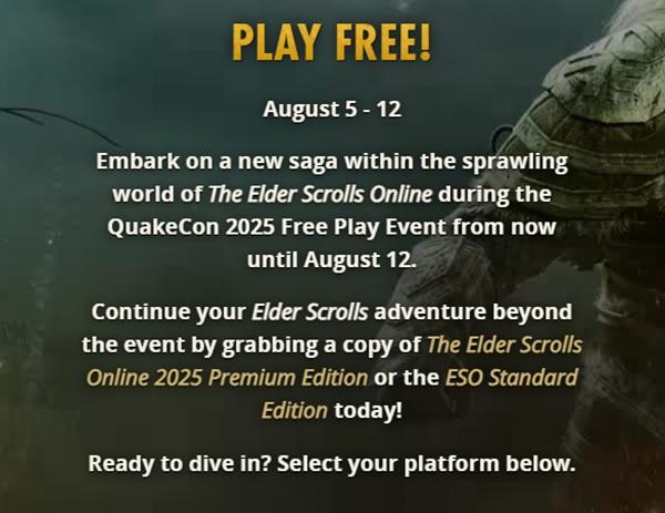 Популярная MMORPG The Elder Scrolls Online стала временно бесплатной