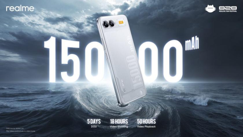 Realme раскрывает больше подробностей о телефоне с 15 000 ма-ч батареей и новом Chill Fan Phone