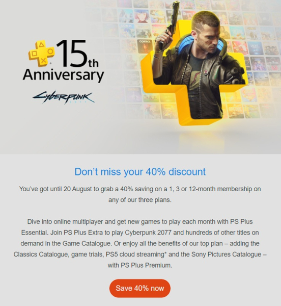 Sony предлагает скидку 40% на все тарифы PlayStation Plus — проверьте свою почту