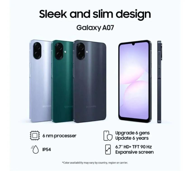 Samsung Galaxy A07: Innovación asequible para los entusiastas de la tecnología
