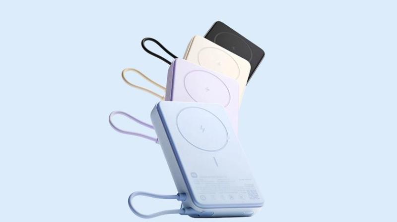 Xiaomi представила пауэрбанк емкостью 10 000 мАч с поддержкой MagSafe и встроенной подставкой