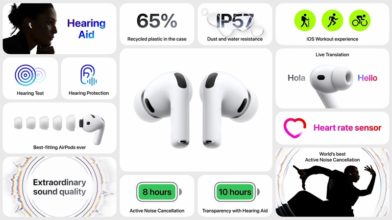 AirPods Pro 3 улучшенное шумоподавление