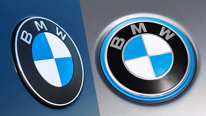 Обновленная и старая версии эмблемы BMW