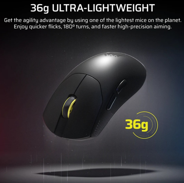 Corsair выпустила Sabre V2 Pro — обновленную мышь для киберспортсменов со сверхлегким корпусом и минимальным временем отклика