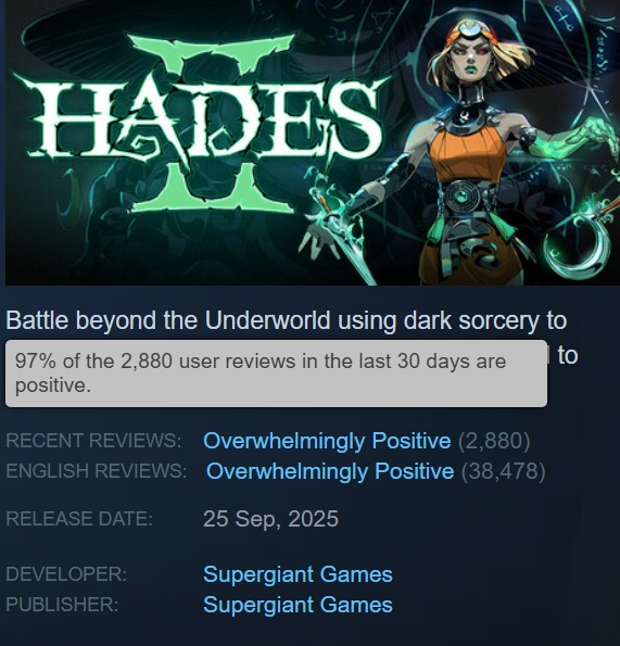 Еще одно изображение из игры Hades II