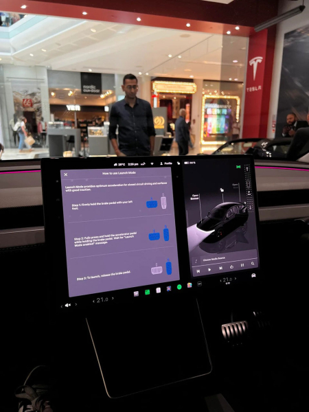 Launch Mode в Tesla Model Y Performance
