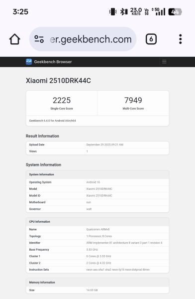 Результаты Redmi K90