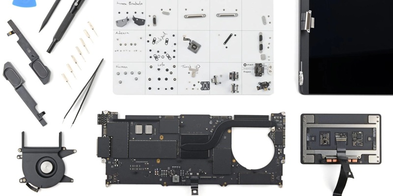 Детали разборки MacBook Pro M5