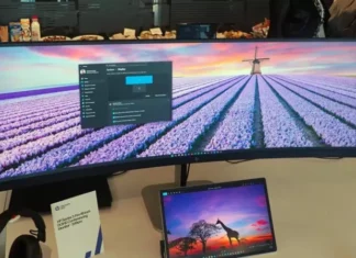 Суперширокий рабочий монитор HP с выдвижной камерой: революция в организации домашнего офиса