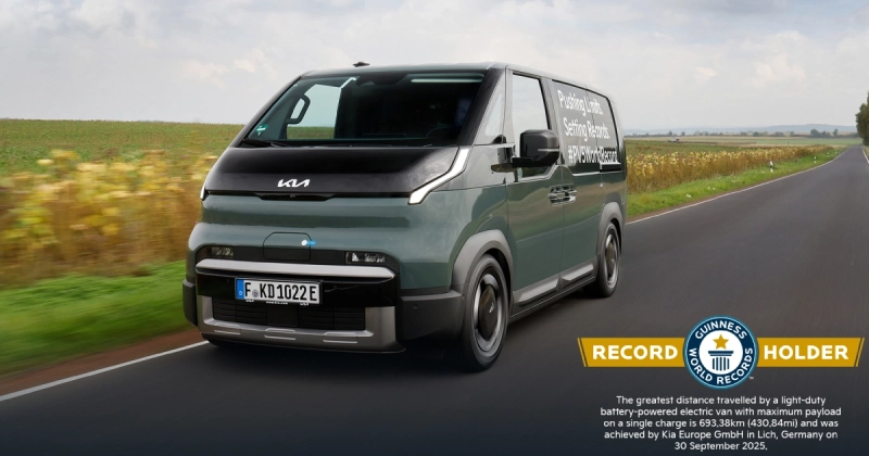 Электрический рекордсмен Kia PV5 Cargo
