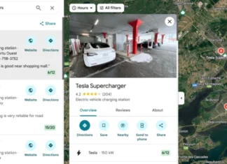 Google Maps раскрыл «зарядные» секреты Tesla: как найти свободный Supercharger в один клик