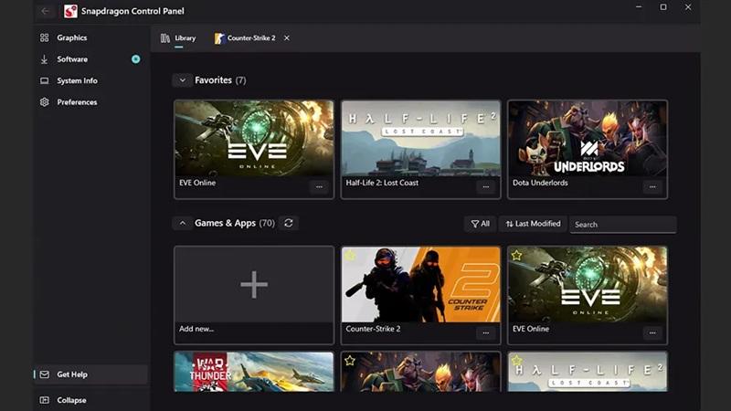 Гейминг на ARM-ноутбуках станет еще комфортнее: Qualcomm выпустила программу Snapdragon Control Panel для оптимизации игр