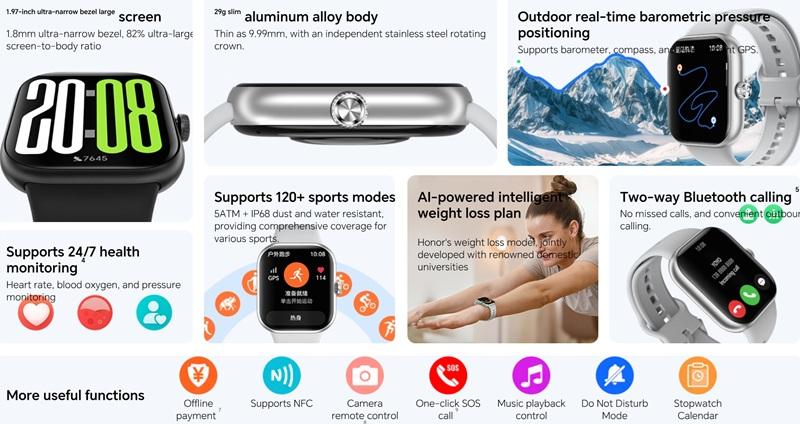 Спортивные функции Honor Watch X5