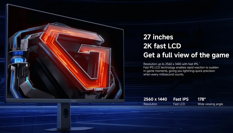 Детали монитора Xiaomi G27Qi 2026