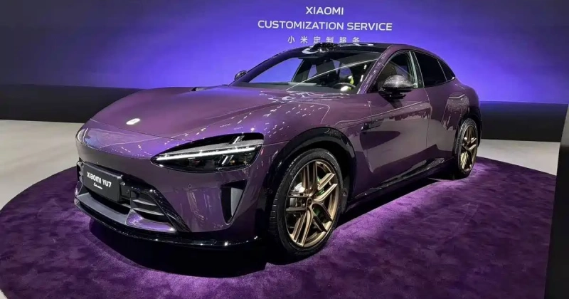 Уникальный Xiaomi YU7 Max в Crystal Purple дебютирует на Guangzhou Auto Show 2025