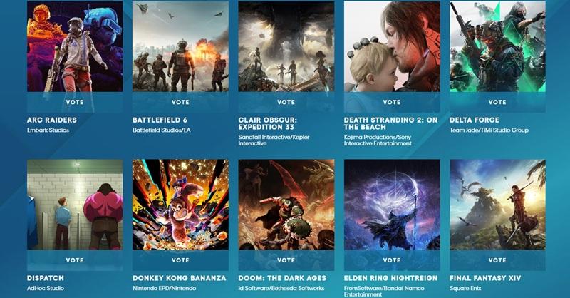 Голосование The Game Awards 2025