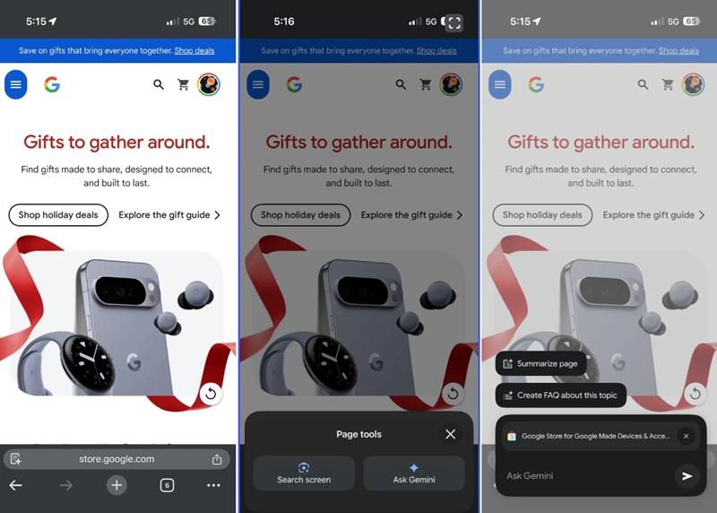 Теперь и на iOS доступен вызов ИИ-помощника Gemini в браузере Chrome