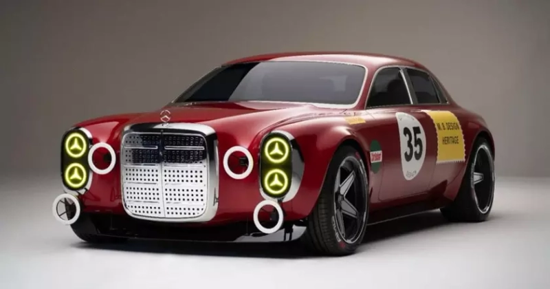 From Classic to Futuristic: Meet Mercedes's New Red Pig Concept