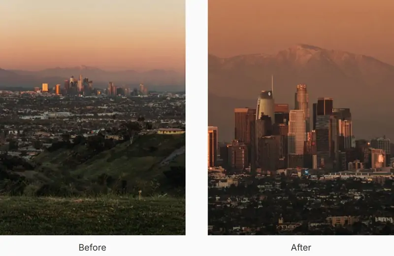 Возможности зума Tetraprism 72mm