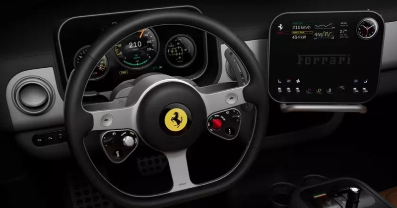 Технологическое совершенство: панель и руль новой эры от Ferrari