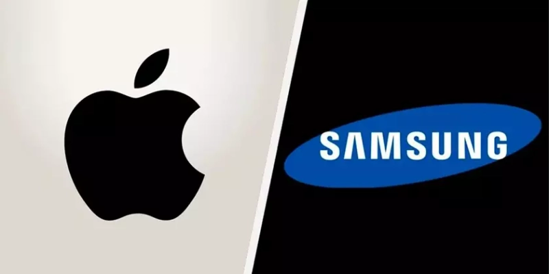 Логотипы на передовой: История символов Apple и Samsung