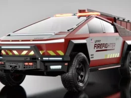 Спасительный тренд: Tesla Cybertruck переквалифицировался в пожарный автомобиль