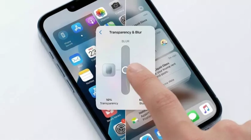 Настройка прозрачности стекла в iOS