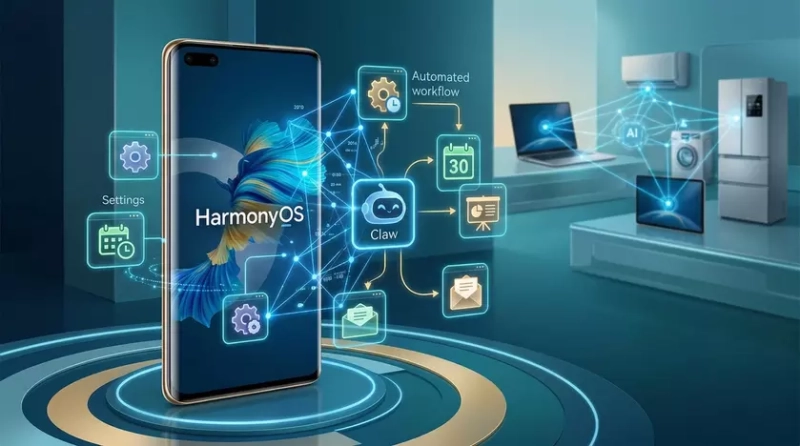 Презентация ИИ-агента Claw для HarmonyOS