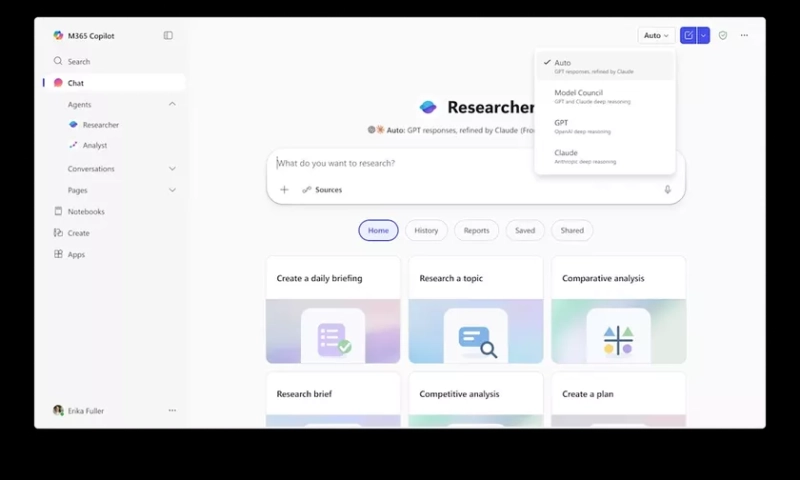 Explorer Microsoft 365 Copilot: Знакомьтесь с Интерфейсом Researcher