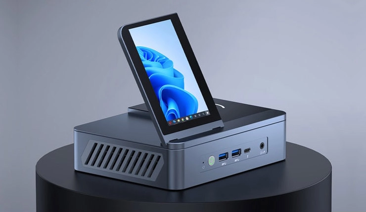 Мини-ПК ViewDock с открытым дополнительным дисплеем