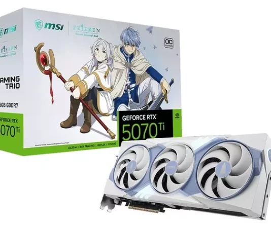 MSI представила геймерскую видеокарту для фанатов аниме: RTX 5070 Ti в стиле «Frieren»