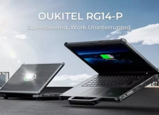 Солнечный броневик: Oukitel создал ноутбук, который не боится экстрима