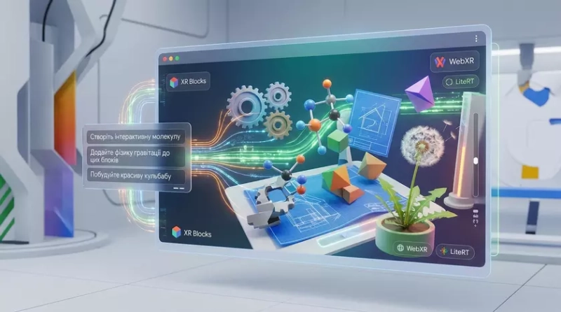 Процесс создания XR-сцены с помощью текста