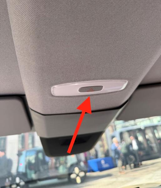 Детали интерьера Cybercab