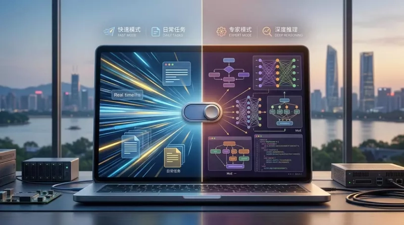 Интерфейс нейросети DeepSeek V4