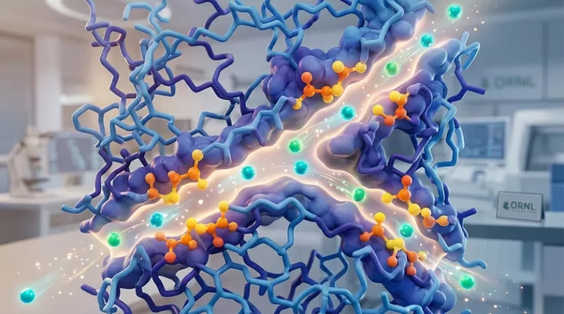 Визуализация структуры нового полимерного электролита