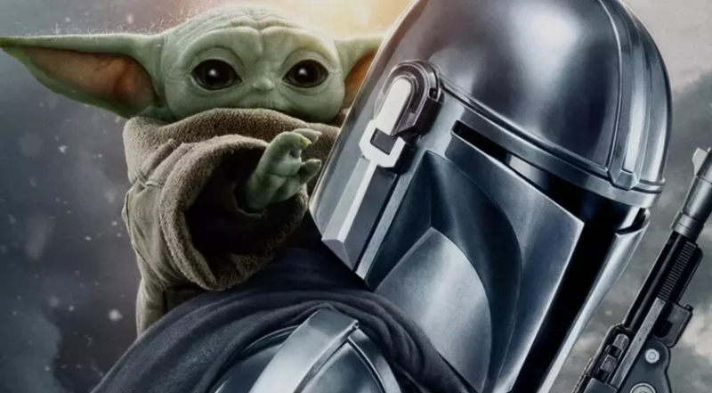 Грогу и его серый наставник: новый арт покорил интернет