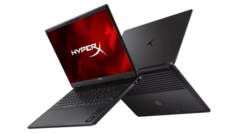Игровой ноутбук HP Omen 15 с включённым экраном