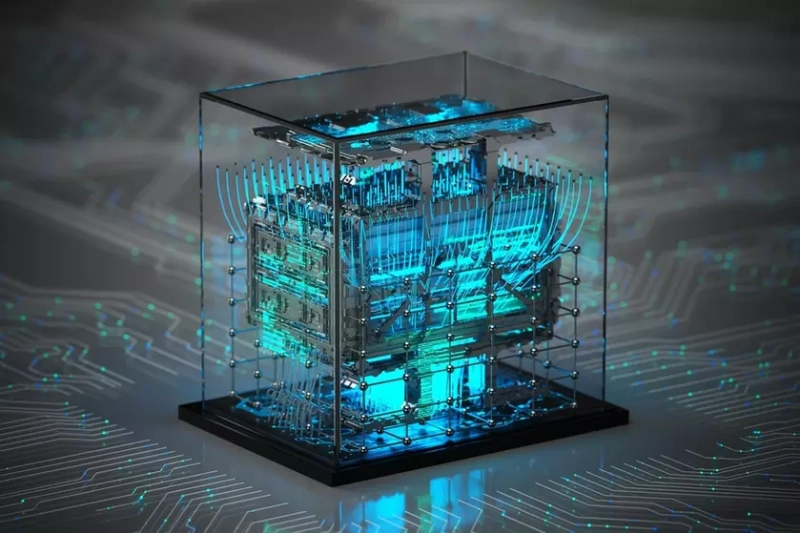 Схема логического квантового процессора в кремнии
