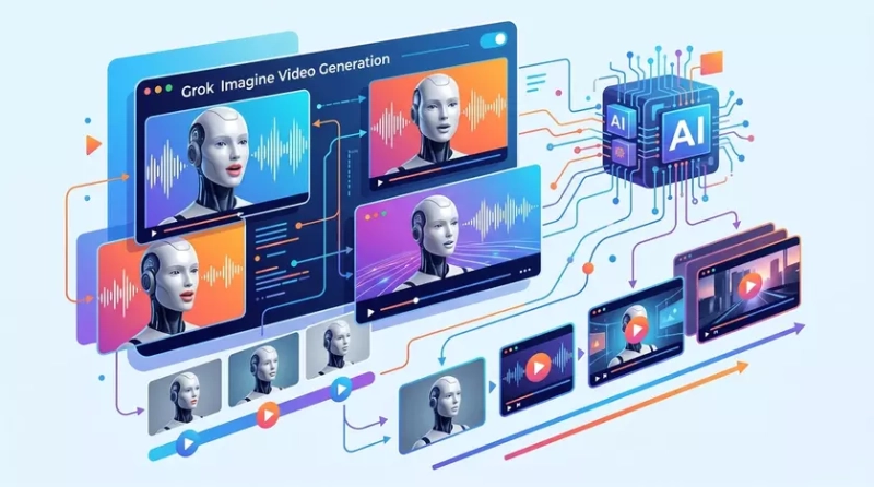 Интерфейс генерации видео Grok Imagine