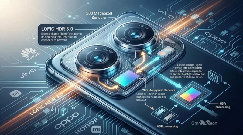 Концепт смартфона с большим объективом камеры