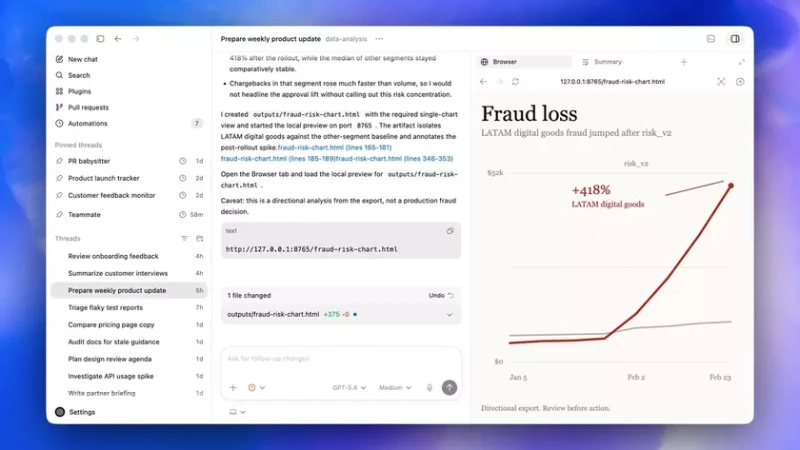 Как новый интерфейс Codex упрощает работу с кодом