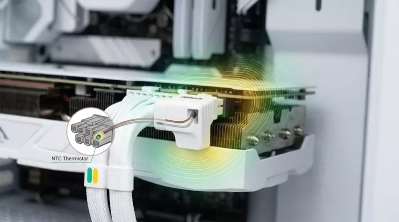 Кабель ASRock 12V-2x6 с термодатчиком