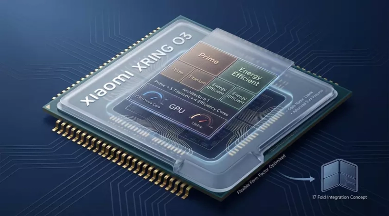 Процессор Xiaomi XRING O3 визуализация