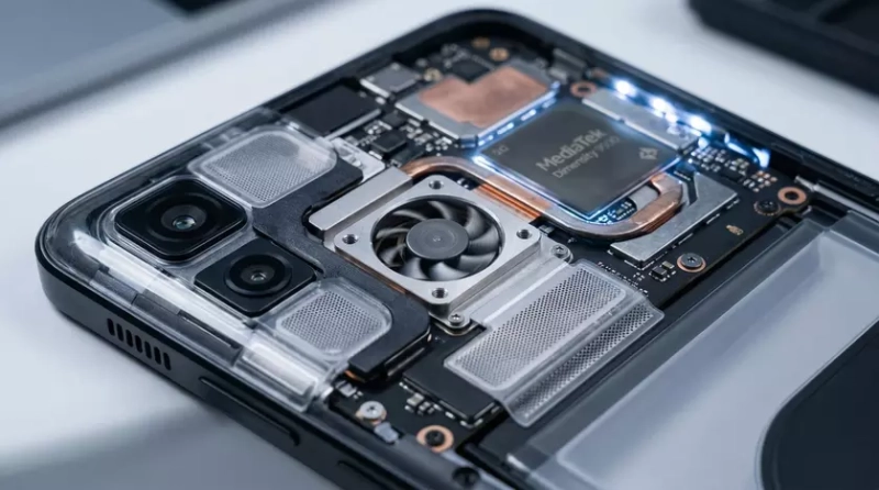 График сравнения температуры Redmi K90 Max с конкурентами