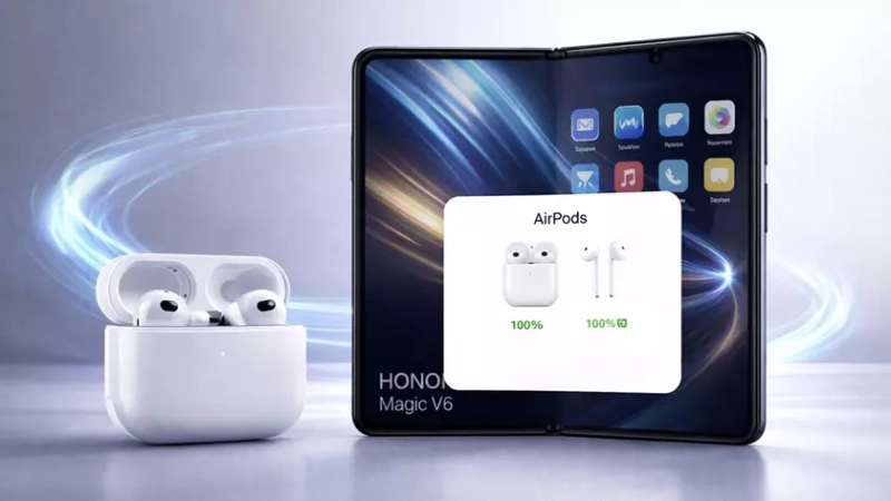 Как Honor Magic V6 взаимодействует с AirPods: тестируем совместимость